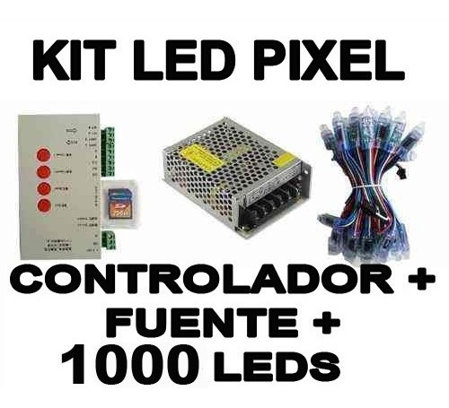 Kit 1000 Leds + Fuente 70a 5v + Control T1000s