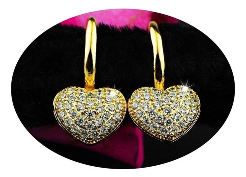 Aretes Pendientes Broqueles Oro 18k Dama Estilo Mujer Regalo