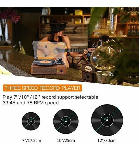 Tocadiscos Tocadiscos De Vinilo Con Bocinas Tu