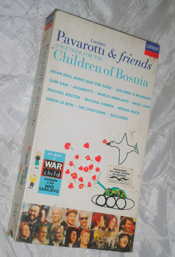 Vhs Pavarotti E Friends Together For The Children Of Bosnia