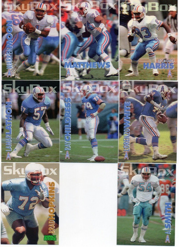 1992-1993 Skybox Impact Houston Oilers ( 12 ) Sets