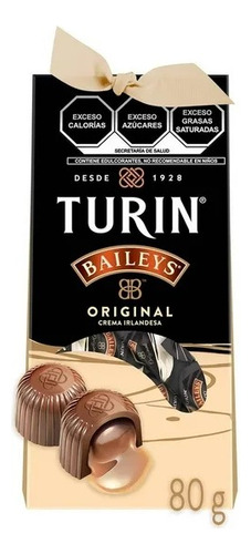 Turin Baileys Original Chocolate Con Leche Relleno Crema 80g