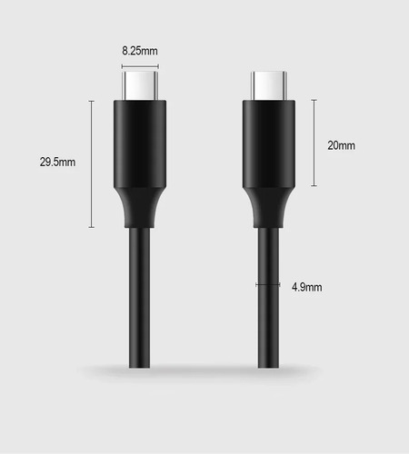 .s Cable De Datos Tipo C 3.1 Pd E-mark 4k Gen2 De 100 W, 1