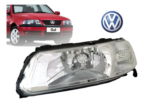 Faro Izquierdo Para Vw Gol / Parati / Saveiro (2000 - 2005)