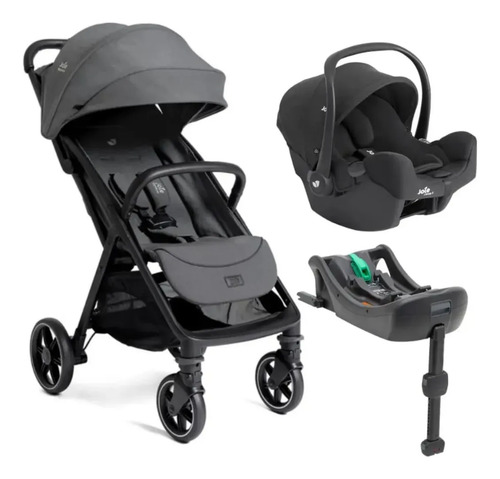Carrinho Bebê Parcel Lx Ebony/bebê Conforto/base Isnug Joie
