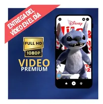 Comprar Invitación Digital De Cumpleaños Stich - Tiziben Rojo