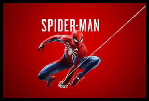 Spider Man Spiderman Hombre Araña Cuadro Enmarcado 45x30cm