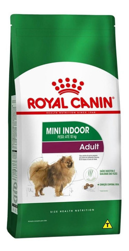 Ração Royal Canin Size Health Nutrition Mini Indoor Adult para cachorro adulto da raça pequena sabor mix em saco de 1kg