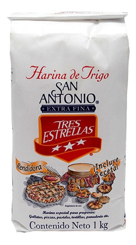 Tres Estrellas Harina De Trigo Bolsa 1 Kg