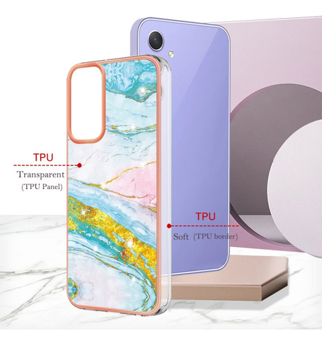 Compatible Funda De Tpu De Mármol For Samsung Galaxy A16 5g For Samsu