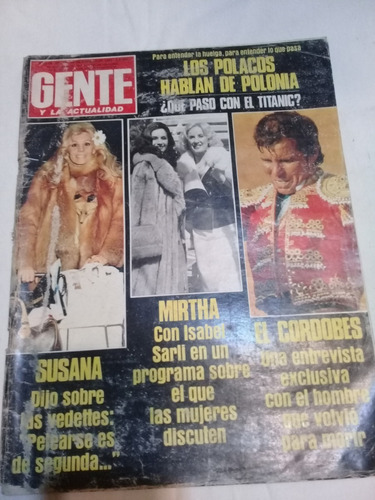 Revista ** Gente ** Nº 788 Año 1980 Nota Sobre J. L. Borges