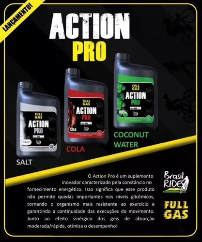 Suplemento Full Gas Gel Energético Action Pro Refil 600g