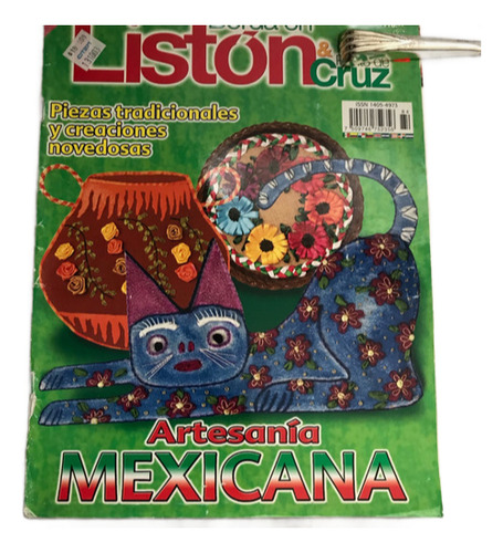 Revista Borda En Listón Y Punto De Cruz Artesanía Mexicana (Usado)