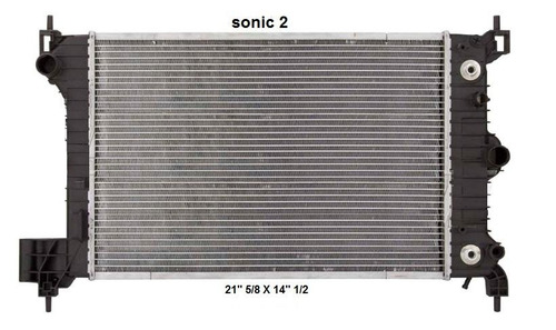 Radiador Chevrolet Sonic 2013 1.8l Deyac T/a 16 Mm