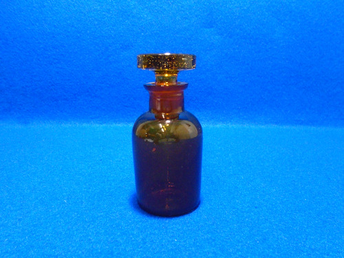 Frasco Para Reactivo Boca Angosta De Vidrio Ambar 60 Ml Js