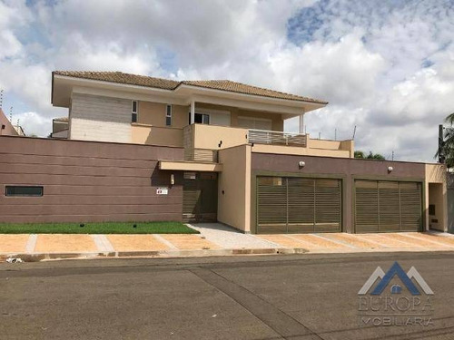 Imagem 1 de 21 de Sobrado Com 6 Dormitórios À Venda, 1066 M² Por R$ 4.350.000,00 - Bela Suiça - Londrina/pr - So0126