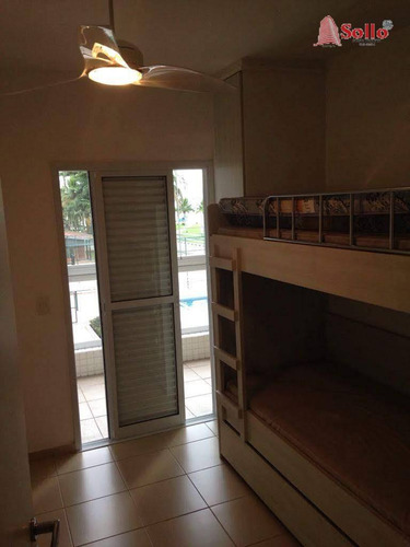 Imagem 13 de 27 de Excelente Apartamento 112 M² Com 3 Dormitórios, Pé Na Areia - Centro - Bertioga/sp - Ap0449