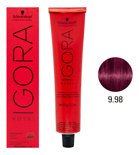 Schwarzkopf Igora Royal Tintura Pelo Tono 9.98 X 60gr Local