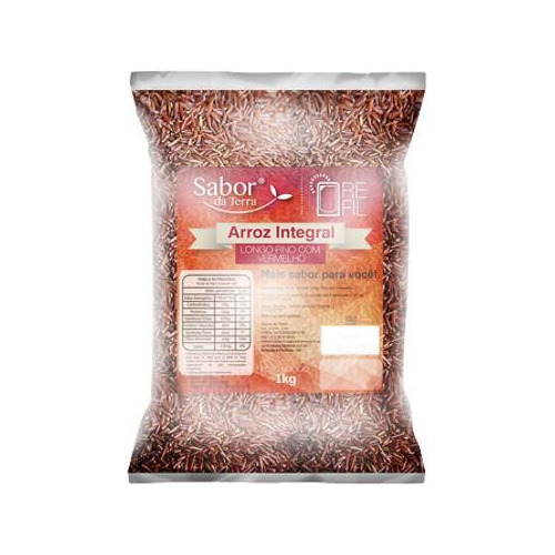 Kit 2x: Arroz Agulhinha Longo Integral Vermelho Sabor Da