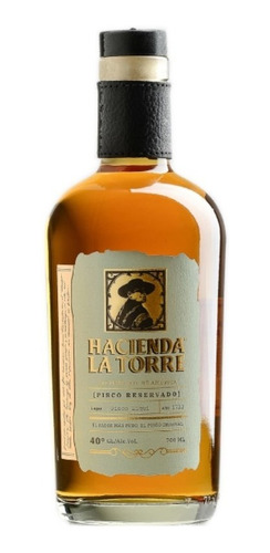 Pack Pisco Hacienda La Torre Reservado 40° 700cc + Vaso