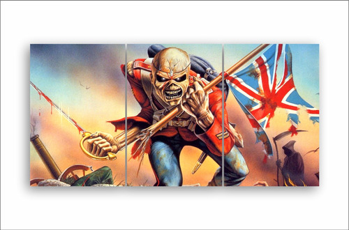 Iron Maiden Decorativo Poster Metálico Cuadro Heavy Metal 