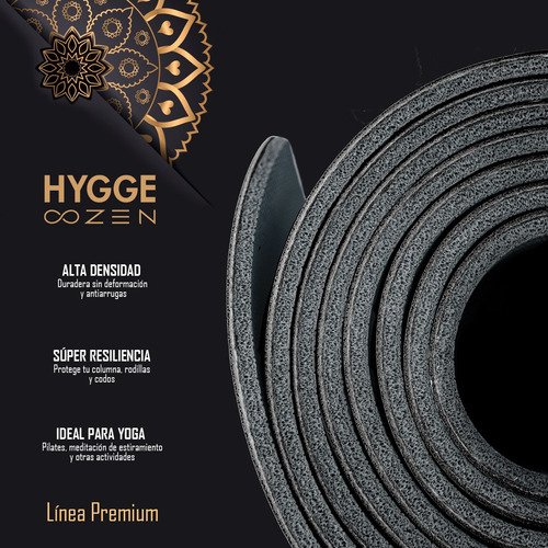 Imagen 3 de 10 de Mat Superior Colchoneta Ecológica Yoga Caucho Natural Pu