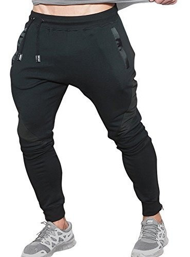 Mecheng Mens Joggers Pants Gym Workout Running Pantalones Co