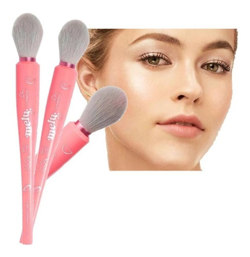 Kit De Pincéis De Maquiagem Ruby Rose Melu Conjunto