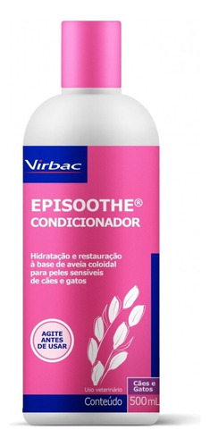 Condicionador Virbac Episoothe Para Cães E Gatos 500ml