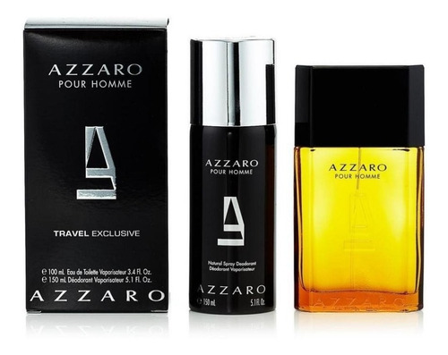 Perfume Azzaro X 100 Ml + Deo X  150 Ml Original 