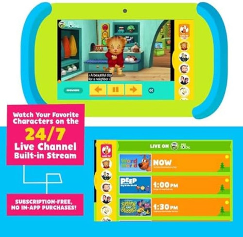 Ematic Pbs Kids Playtime Pad 7 Hd Safe Android Tablet Live T