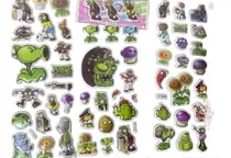 Comprar 15 Láminas De Stickers Plants Vs Zombies