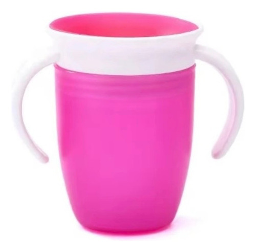 Vaso Antiderrame 360 Bebés Infantil Con Asas Libre Bpa Chufi Rosa Vaso 360