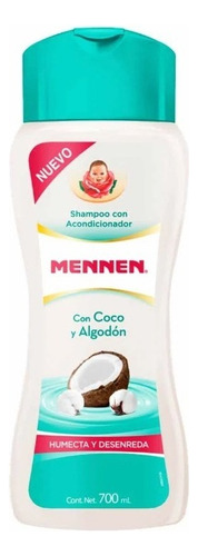 Shampoo Con Acondicionador Mennen Coco Y Algodón De 700ml