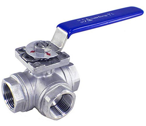 3wbv Wog200 F100 L L Type Ball Valve 304 Stainless Stee...