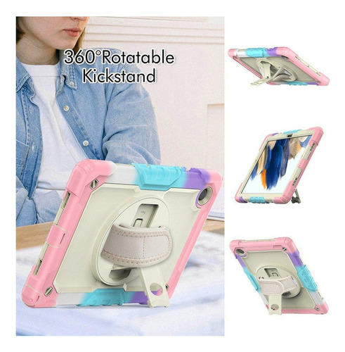Carcasa P/samsung Galaxy Tab A8 10.5 C/protector D/pantalla