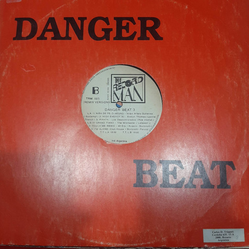 Vinilo Danger Beat 3 The Record Man E2