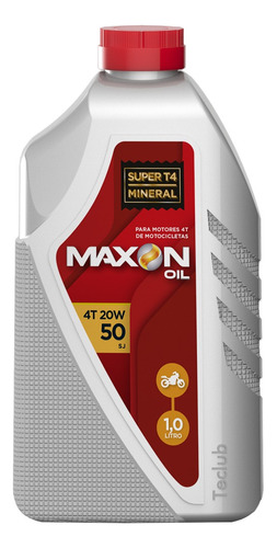 Óleo Mineral Multiviscoso 20w50 Maxon Oil Moto 4t Sl 1 Litro