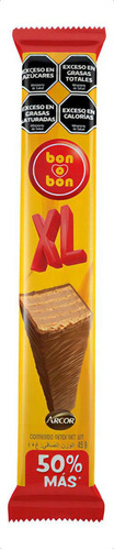 Bon O Bon oblea de chocolate con leche XL caja de 16 unidades