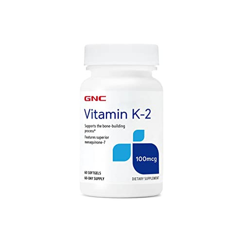 Gnc Vitamina K-2 100mcg, 60 Softgels, Soporta El 2c6vf