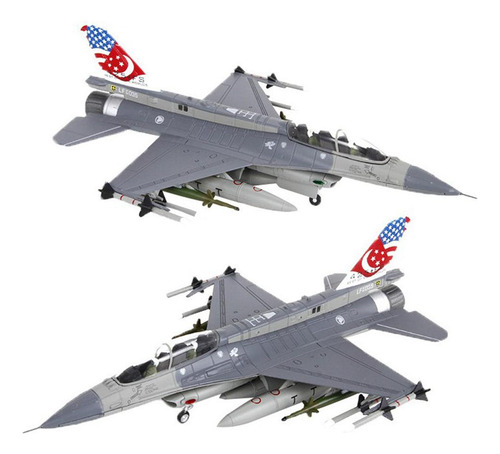 2x 1/72 F-35b + F16d Fighter Diecast Model & Stand