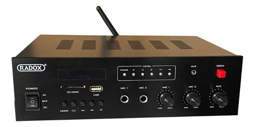 Amplificador 2 Canales Bluetooth Mp3/usb/sd Radox