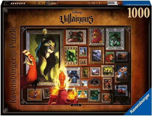 Rompecabezas Puzzle Ravensburger Disney Villanos Scar 1000 P