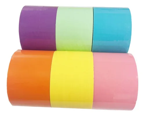 comprar 6x Cintas De Colores Kit De Cinta Brillante A Granel Cintas