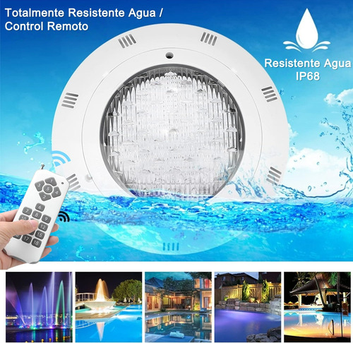 Lamparas Para Alberca 36w Luces Led Rgb Con Control Remote
