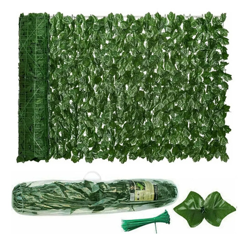 Follaje Artificial Jardín Vertical Valla Eneldo Verde 1*3m