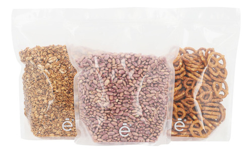 Bolsa Stand Up Pouch 1000gr Con Zipper Transparente 500pzs