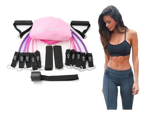 Kit Ligas De Resistencia Para Ejercicios En Casa 150 Libras