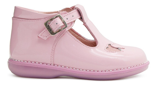 Zapatito Dogi Niña Moda Charol Malteada Corazones 18-21.5