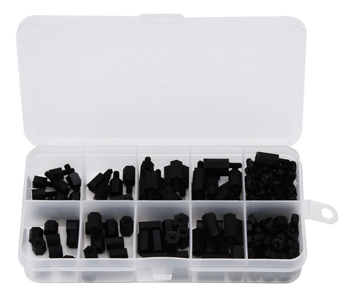 Para Juego De 180 Tornillos Y Tuercas Hexagonales De Nailon
